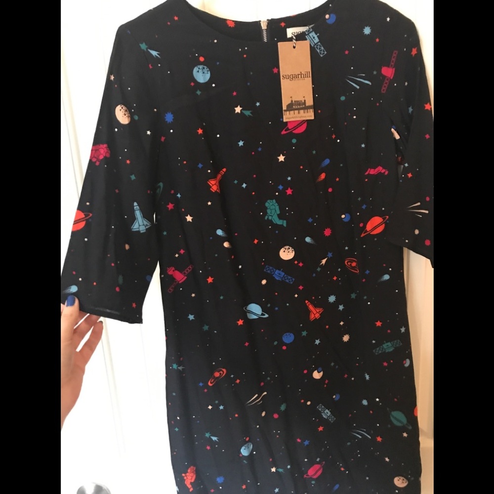 ModCloth new with tags space printed dress!